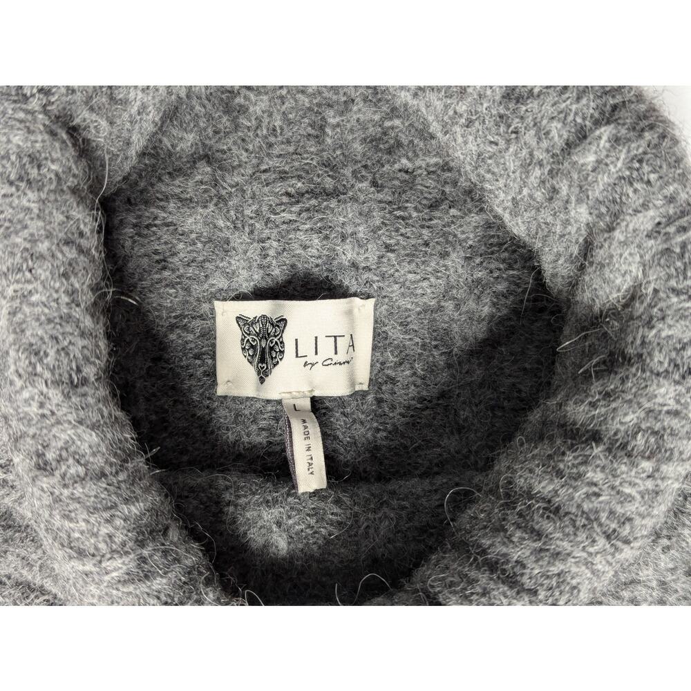 Women’s Grey Italian Wool Sweater Lita by Ciara NEW - Picture 3 of 9